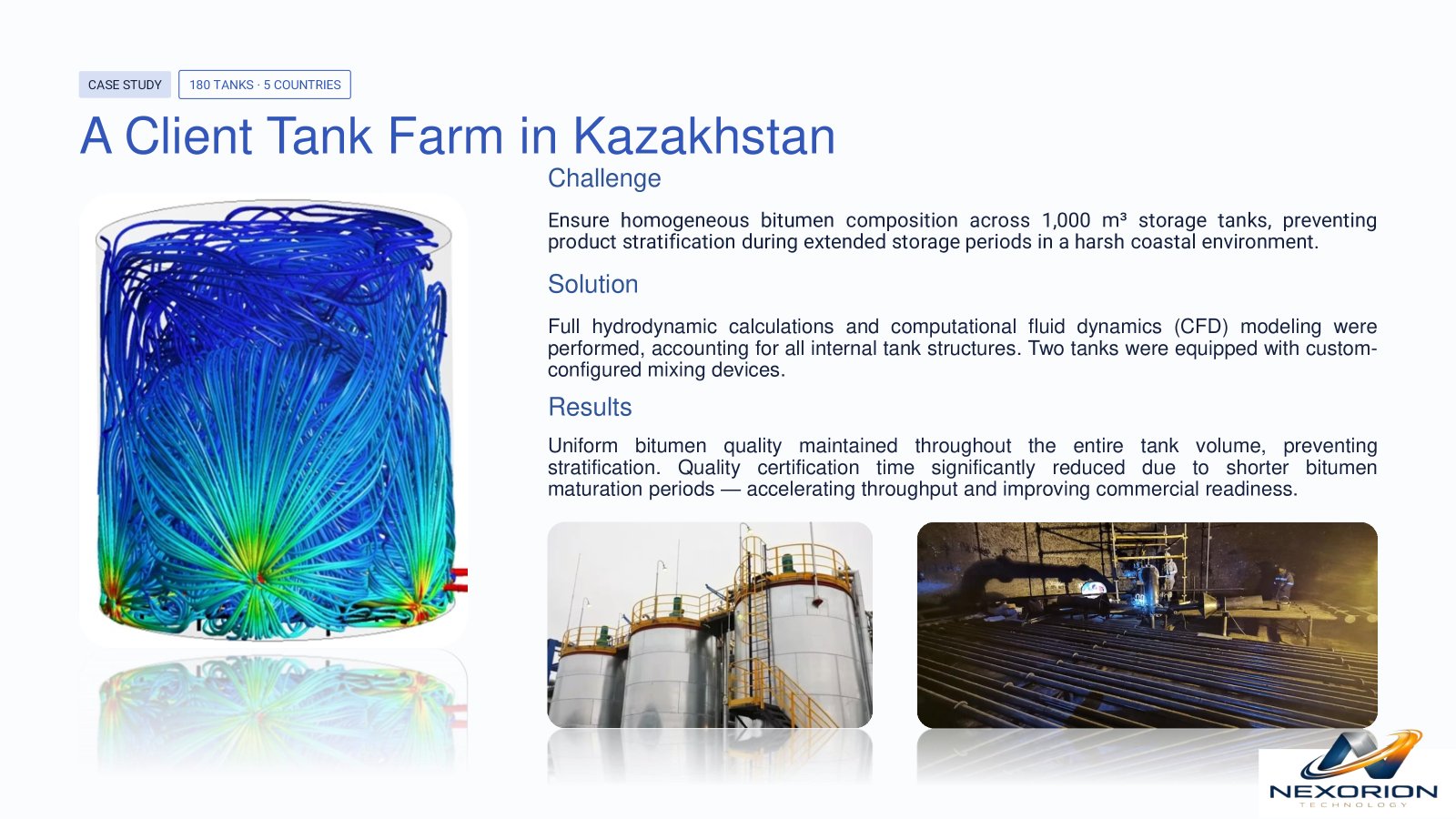 Tank farm supporting bitumen quality homogeneity