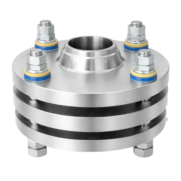 Insulating flange connection DN50 SHIK, collar type with three flanges